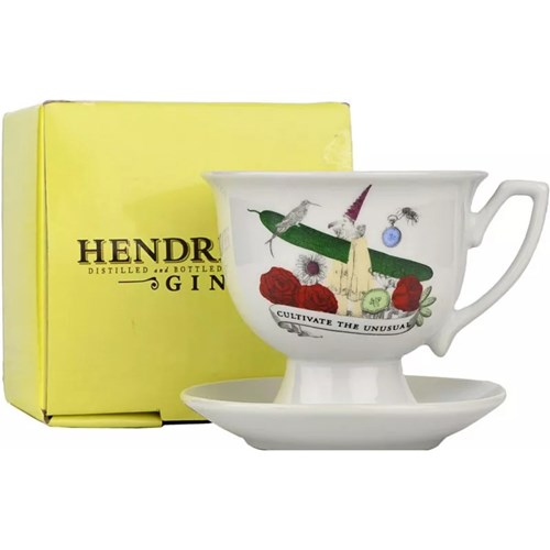 Hendricks Gin Tea Cup Set Limited Edition Boxed - Fast Shipping